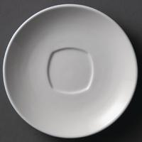 olympia whiteware rounded square saucers 150mm pack of 12