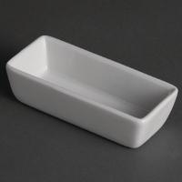 Olympia Rectangular Miniature Dishes 110mm Pack of 12