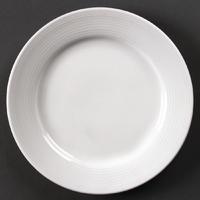 Olympia Linear Wide Rimmed Plates 200mm Pack of 12