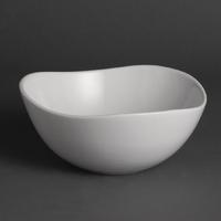 Olympia Whiteware Wavy Bowls 200mm Pack of 6