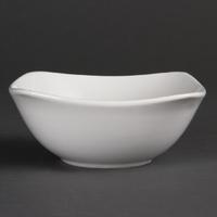 Olympia Whiteware Rounded Square Bowls 140mm Pack of 12