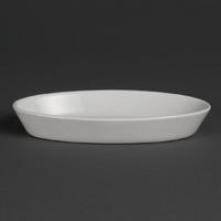 Olympia Whiteware Oval Sole Dishes 184x 103mm Pack of 6