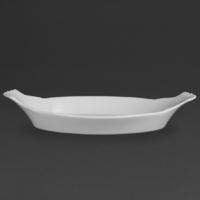 Olympia Whiteware Oval Eared Dishes 360x 199mm Pack of 6