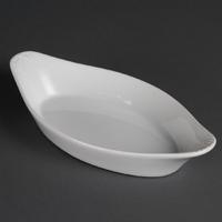 Olympia Whiteware Oval Eared Dishes 262mm Pack of 6