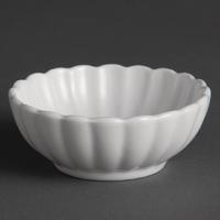 olympia ribbed miniature dishes 80mm pack of 12