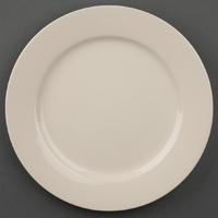 olympia ivory wide rimmed plates 230mm pack of 12