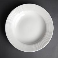 Olympia Linear Pasta Plates 230mm Pack of 12