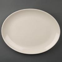 Olympia Ivory Oval Coupe Plates 330mm Pack of 6