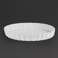 Olympia Whiteware Flan Dishes 265mm Pack of 6