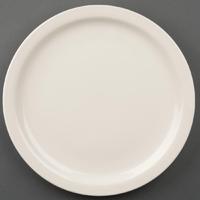 Olympia Ivory Narrow Rimmed Plates 255mm Pack of 12