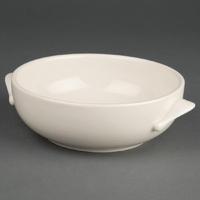 Olympia Ivory Handled Soup Bowls 425ml 15oz Pack of 12