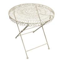 Old Rectory Round Folding Table in Cream