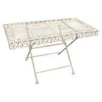 Old Rectory Rectangular Folding Table in Cream