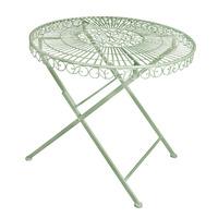 Old Rectory Round Folding Table in Green
