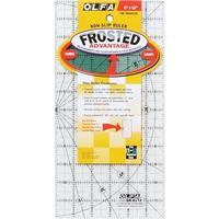 olfa frosted advantage non slip ruler the traveler 6x12 231301