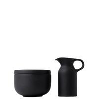 Olio Black Sugar Bowl and Milk / Cream Jug - Barber and Osgerby