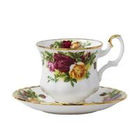 Old Country Roses Coffee Cup and Saucer Set