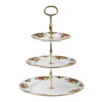 Old Country Roses 3-Tier Cake Stand