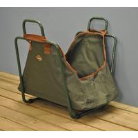 Olive Green Wood / Log Carrier and Holder by Fallen Fruits