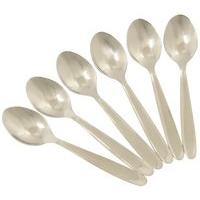 Olpro 10e20001 Stainless Steel Teaspoons, Silver, Set Of 6