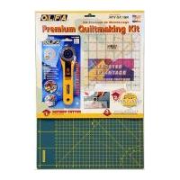 Olfa Quilt Making Kit (Rotary Cutter, Quilters Ruler & Cutting Mat)