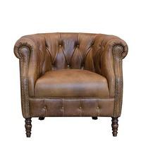 Ollena Leather Chair, Tan