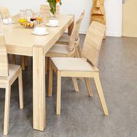 Oldenberg Uno Solid Oak Ivory Dining Chair