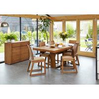 Oldenberg Oak 160 - 240 cm Extending Dining Table and Chairs