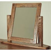 olde english oak dressing mirror single