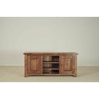 Olde English Oak TV Unit - Large with Wooden Door