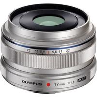 olympus 17mm f18 mzuiko digital lens silver