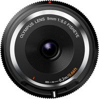 olympus 9mm f8 fisheye body cap lens black