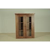 Olde English Oak Dresser Top - 3ft Glass Door