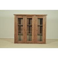 Olde English Oak Dresser Top - 4ft 6in Glass Door