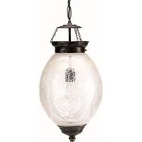 Old Style Sanded Glass Lamp