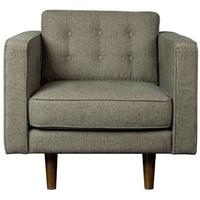 olive green 1 seater fabric sofa without cushion