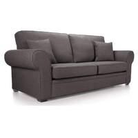 olivier 4 seater sofa dark grey