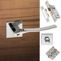 olimpia forme designer bathroom lever on minimal square rose polished  ...