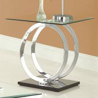 Olympus Clear Glass Side Table