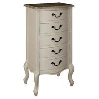 Olivia 5 Drawer Tall Chest