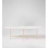 Olenna coffee table in marble & gold leaf