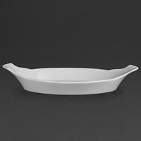 olympia whiteware oval eared dish 60h x 360w x 199dmm box quantity 6