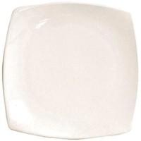 Olympia Y089 Round Square Plate, Ivory (Pack of 12)