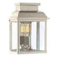 Old Bailey - outdoor wall light with nickel finish