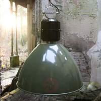 olive green frisk pendant light industrial design