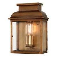 Old Bailey Solid Brass Outdoor Lantern, Antique Brass