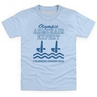 olympic armchair expert synchronised swimming kids t shirt