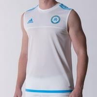 Olympique de Marseille Sleeveless Training Jersey - White/Om Blue