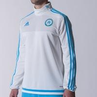 olympique de marseille training top core whiteom blue