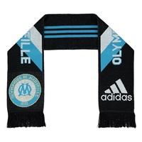Olympique de Marseille 3 Stripe Scarf - Black/Om Blue/Core White